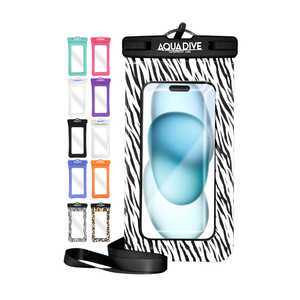 SHIZUKAWILL スマホ 防水ケース エアなし アクアダイブ ゼブラ ACDIVE01ZEBRA SHIZUKAWILL スマホ 防水ケース エアなし アクアダイブ ゼブラ ACDIVE01ZEBRA