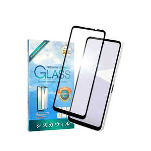 shizukawill AQUOS wish5 �S�ʕی� �K���X�t�B���� �ی�t�B���� ���� SHAQW5GLBK