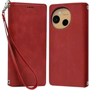 shizukawill AQUOS sense9 SH-53E SHG14 �蒠�^ �P�[�X �J�o�[ �{�v�� ���U�[�P�[�X SHAQSE9RED