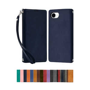 SHIZUKAWILL iPhone16e 手帳型 ケース カバー 本革調 レザーケース (シズカウィル) ネイビー APIPSE4NAVY SHIZUKAWILL iPhone16e 手帳型 ケース カバー 本革調 レザーケース (シズカウィル) ネイビー APIPSE4NAVY
