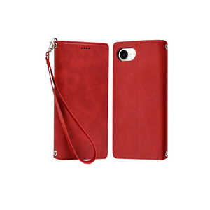 SHIZUKAWILL iPhone16e 手帳型 ケース カバー 本革調 レザーケース (シズカウィル) レッド APIPSE4RED SHIZUKAWILL iPhone16e 手帳型 ケース カバー 本革調 レザーケース (シズカウィル) レッド APIPSE4RED