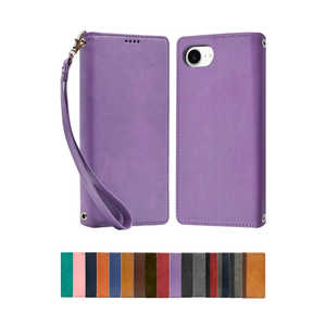 SHIZUKAWILL iPhone16e 手帳型 ケース カバー 本革調 レザーケース (シズカウィル) パープル APIPSE4PURPLE SHIZUKAWILL iPhone16e 手帳型 ケース カバー 本革調 レザーケース (シズカウィル) パープル APIPSE4PURPLE
