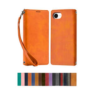 SHIZUKAWILL iPhone16e 手帳型 ケース カバー 本革調 レザーケース (シズカウィル) オレンジ APIPSE4ORANGE SHIZUKAWILL iPhone16e 手帳型 ケース カバー 本革調 レザーケース (シズカウィル) オレンジ APIPSE4ORANGE
