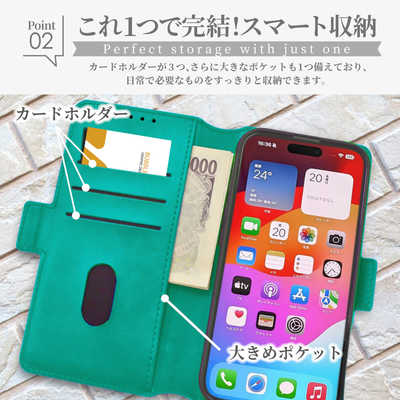 shizukawill iPhone16e 手帳型 ケース カバー 本革調 レザーケース