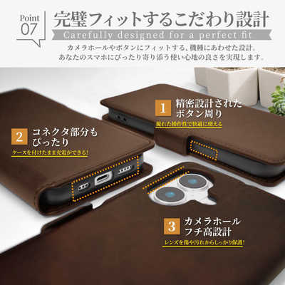 shizukawill iPhone16e 手帳型 ケース カバー 本革調 レザーケース