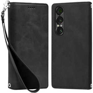 shizukawill Xperia 1 VII SO-51F SOG15 �蒠�^ �P�[�X �J�o�[ �{�v�� ���U�[�P�[�X SOX1M7BLACK