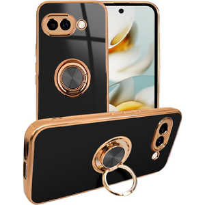 Google Pixel9a �P�[�X �J�o�[ �����O�t���P�[�X �O���b�e�B�A shizukawill(�V�Y�J�E�B��) �u���C�g�u���b�N GOPI9ACL5BK