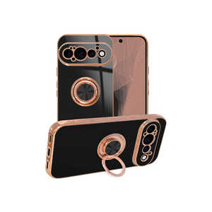 shizukawill Google Pixel11 Pro �P�[�X �J�o�[ �����O�t���P�[�X �O���b�e�B�A �u���C�g�u���b�N GOPI11PCL5BK