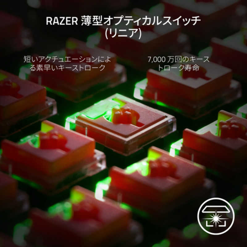 RAZER RAZER ゲーミングキーボード DeathStalker V2 Pro Tenkeyless(赤軸) [有線･ワイヤレス /Bluetooth･USB] RZ03-04371400-R3J1 RZ03-04371400-R3J1