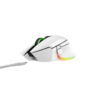 RAZER ゲーミングマウス Basilisk V3 Pro (White Edition) ［光学式 