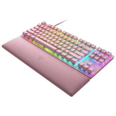 RAZER ゲーミングキーボード Huntsman V2 Tenkeyless Quartz Pink 