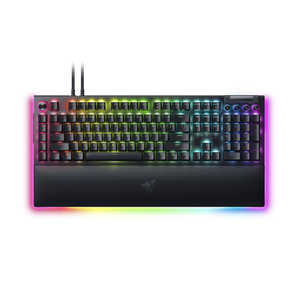 RAZER ゲーミングキーボード BlackWidow V4 Pro Green Switch ブラック ［有線 /USB］ RZ03-04680100-R3M1