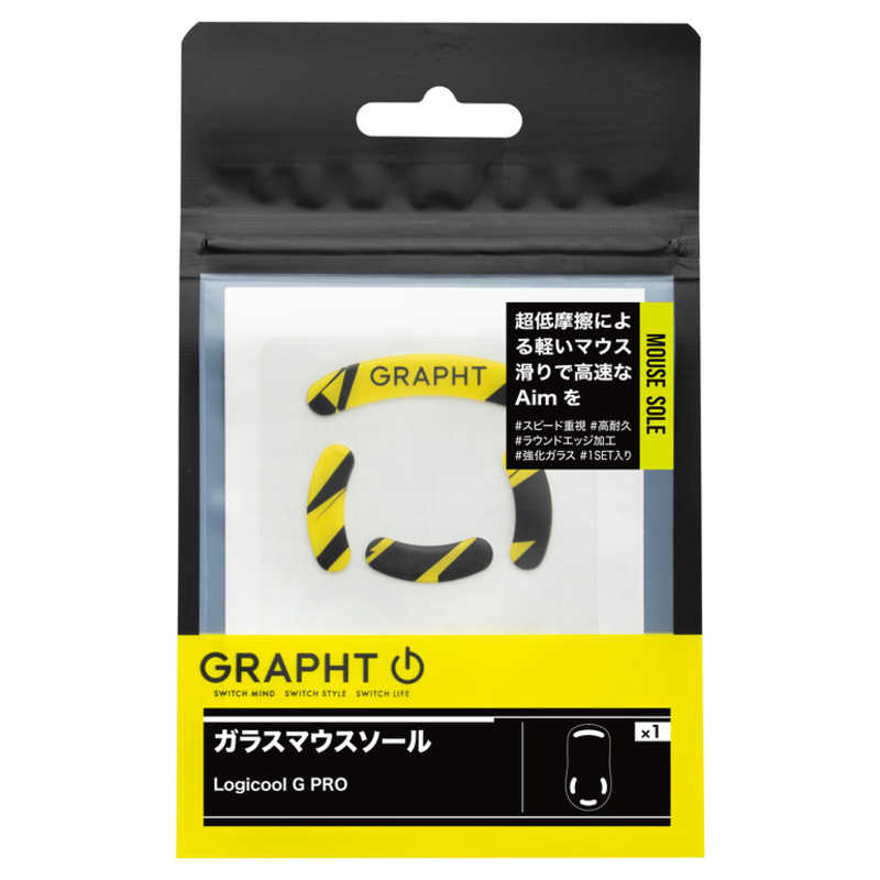 GRAPHT GRAPHT ガラスマウスソール GRAPHT ブラック TGR031-GPRO TGR031-GPRO
