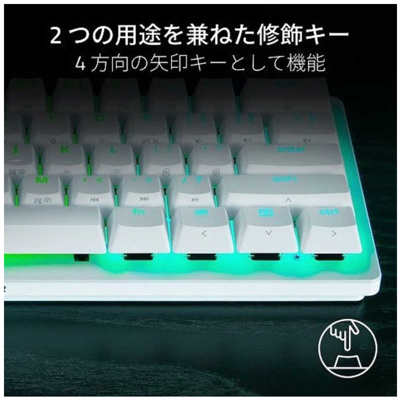 RAZER Huntsman V3 Pro Mini (White Edition) Razer [有線 /USB] White RZ03 ...