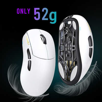 LAMZU ゲーミングマウス Thorn (4K Compatible) White ［光学式 /有線 