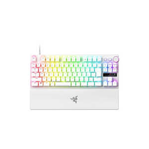 RAZER ゲーミングキーボード Huntsman V3 Pro Tenkeyless JP (White Edition) ［有線 /USB］ RZ03-04981800-R3J1
