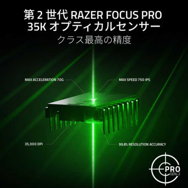 RAZER RAZER ゲーミングマウス Basilisk V3 Pro 35K ［光学式 /有線/無線(ワイヤレス) /9ボタン /Bluetooth・USB］ RZ01-05240100-R3A1 RZ01-05240100-R3A1