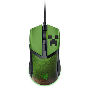RAZER Minecraftコラボ ゲーミングマウス Cobra Minecraft Edition ［光学式 / 有線 / 6ボタン / USB］ RZ01-04650200-R3M1