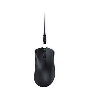 RAZER ゲーミングマウス DeathAdder V4 Pro ［ 光学式 / 有線/無線(ワイヤレス) / 6ボタン / USB ］ Black Edition RZ01-05330100-R3A1