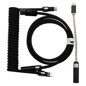 GRAPHT ライティングコイルケーブル USB TypeC-A ライティングコイルケーブルUltra USB TypeC-A (ブラック) GRT052-BLK-ONE GRAPHT ライティングコイルケーブル USB TypeC-A ライティングコイルケーブルUltra USB TypeC-A (ブラック) GRT052-BLK-ONE