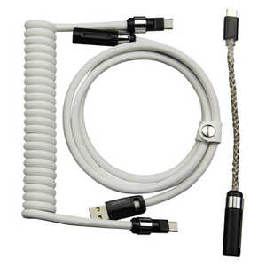 GRAPHT ライティングコイルケーブル USB TypeC-A ライティングコイルケーブルUltra USB TypeC-A (ホワイト) GRT052-WHT-ONE GRAPHT ライティングコイルケーブル USB TypeC-A ライティングコイルケーブルUltra USB TypeC-A (ホワイト) GRT052-WHT-ONE
