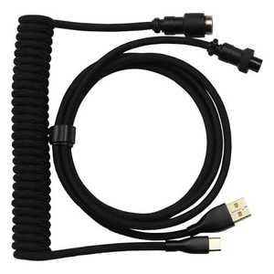GRAPHT コイルケーブル USB TypeC-A (ブラック) GRT053-BLK-ONE GRAPHT コイルケーブル USB TypeC-A (ブラック) GRT053-BLK-ONE