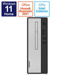  レノボジャパン Lenovo IdeaCentre 350i グレー「Celeron プロセッサー G5905/HDD:1TB (7200rpm/シリアルATA/3.5インチ)/メモリ:4GB/Windows 11 Home(日本語版)/2021年12月モデル」 I#O有#GY 90NB00J0JP