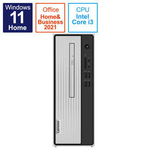 レノボジャパン　Lenovo IdeaCentre 350i グレー｢Core i3-10100/HDD:1TB/メモリ:8GB/Windows 11 Home 64bit (日本語版)｣ 90NB00HNJP
