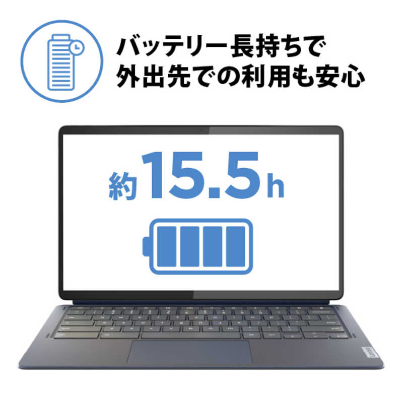 レノボジャパン　Lenovo レノボジャパン　Lenovo ノートパソコン IdeaPad Duet 560 Chromebook ストームグレー [13.3型 /Snapdragon /メモリ：8GB /eMMC：256GB] 82QS001WJP  82QS001WJP 