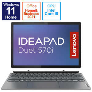レノボジャパン　Lenovo ノートパソコン IdeaPad Duet 570i ストームグレー 82TQ000HJP