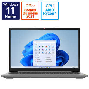 レノボジャパン　Lenovo IdeaPadSlim370 [15.6型 /Win11 Home /AMD Ryzen 7 /Office HomeandBusiness /メモリ:8GB /SSD:512GB] 82RN005DJP