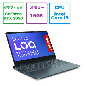 レノボジャパン　Lenovo ゲーミングノートパソコン LOQ 15IRH8 ストームグレー  82XV006FJP