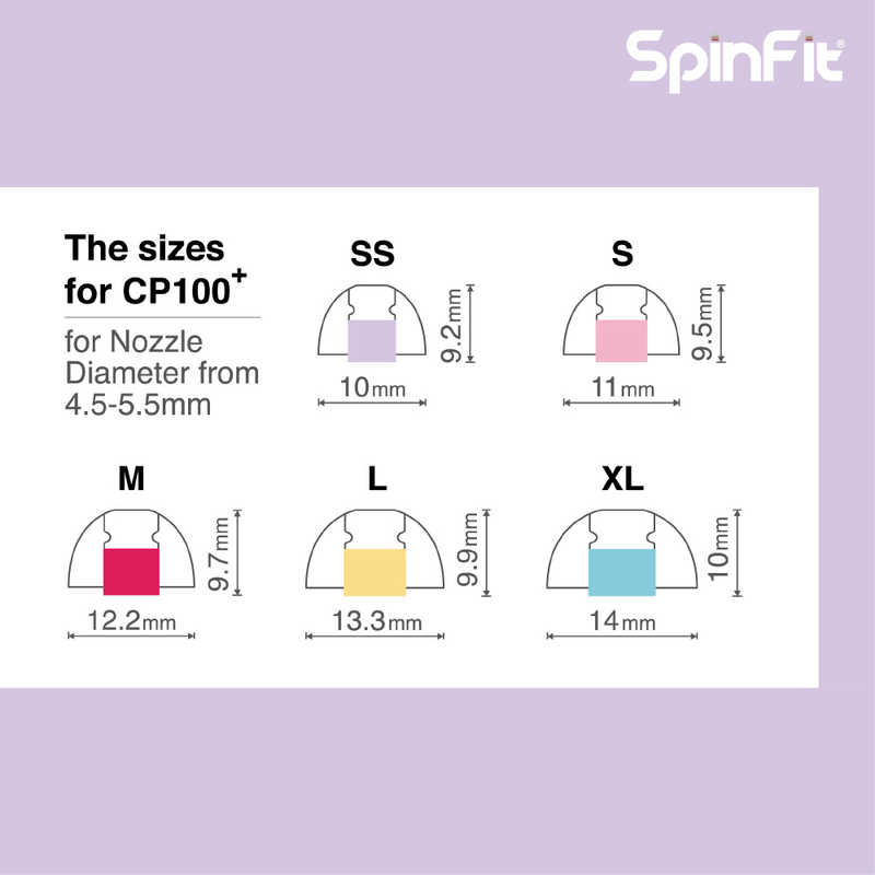 SPINFIT SPINFIT CP100＋＿L(V2)/イヤチップ/2ペア CP100+_L(V2) CP100+_L(V2)