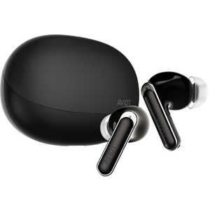 AVIOT 完全ワイヤレスイヤホン [ ワイヤレス ( 左右分離 ) / ノイズキャンセリング 対応 / Bluetooth 対応 ] Black TE-U1-BK