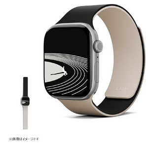 MOFT Apple Watch用マグネット式シリコンバンド ジェットブラック × サンドベージュ MD025-1-42-JTBKBHWT MOFT Apple Watch用マグネット式シリコンバンド ジェットブラック × サンドベージュ MD025-1-42-JTBKBHWT