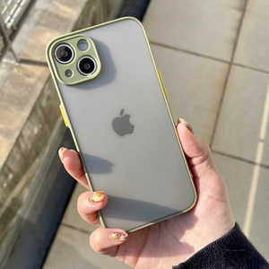 インテリオル IPHONE15 バンパーハードケース カーキ 1001-15-KHAKI