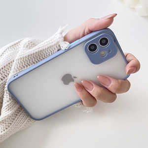 インテリオル IPHONE15 バンパーハードケース ネイビー 1001-15-NAVY