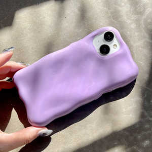 インテリオル IPHONE14/13 溶けたドロドロケース ムラサキイモ 1829-1413-MURASAKIIMO