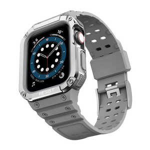 インテリオル APPLE WATCH 42/44/45MM ココショックバンド シルバーグレー 1753-424445-SILVERGRAY