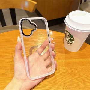インテリオル IPHONE16 ところどころメタルケース COCO case クリア 1836-16-CLEAR インテリオル IPHONE16 ところどころメタルケース COCO case クリア 1836-16-CLEAR