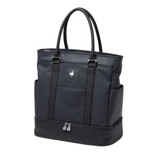 ルコック ゴルフ用品 二層式ボストンバッグ(シューズ収納可能) ［高さ42×幅41-46×底マチ23cm / 1050g］ ネイビー LG5FBB01M