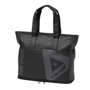 ルコック ゴルフ用品 トライアングルデザイン 多収納ボストンバッグ ［高さ35×幅43-50×底マチ17cm / 670g］ ブラック LG5FTT00M