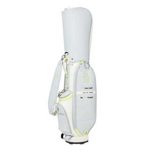 マンシング ゴルフ用品 合皮素材ペンギン刺繍キャディバッグ ［8.5型 / 46インチ対応 / 6分割 / 3.1kg］ グレー MG5FCB02L