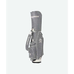 マンシング ゴルフ用品 総柄キャディバッグ ［9.0型 / 47インチ対応 / 6分割 / 3.8kg］ ネイビー MG6SCB06U