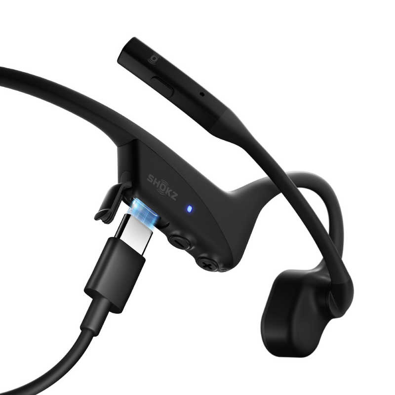 SHOKZ SHOKZ ブルートゥースイヤホン 耳かけ型 OpenComm2 ( 2025 ) [ 骨伝導 / Bluetooth 対応 ] Black SKZ-EP-000039 SKZ-EP-000039