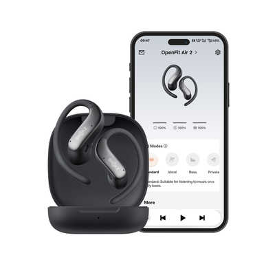 SHOKZ 完全ワイヤレスイヤホン OpenFit Air 2 ［ワイヤレス(左右分離