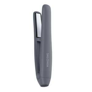 サロニア コードレスストレートヘアアイロン ［充電式(コードレス)］ グレー KSAL25119GR