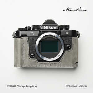 ＭＲ．ＳＴＯＮＥ (受注生産) Nikon Zf 専用本革ボディケース ヴィンテージ ディープグレー PTBA012