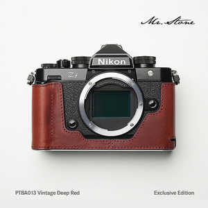 ＭＲ．ＳＴＯＮＥ (受注生産) Nikon Zf 専用本革ボディケース ヴィンテージ ディープレッド PTBA013