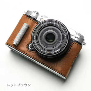 MR.STONE (受注生産) 富士フィルム X-M5用 本革ケース ヴィンテージ風 メタルグリップ付 レッドブラウン PTBF001 MR.STONE (受注生産) 富士フィルム X-M5用 本革ケース ヴィンテージ風 メタルグリップ付 レッドブラウン PTBF001